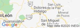 Dolores Hidalgo Cuna De La Independencia Nacional map